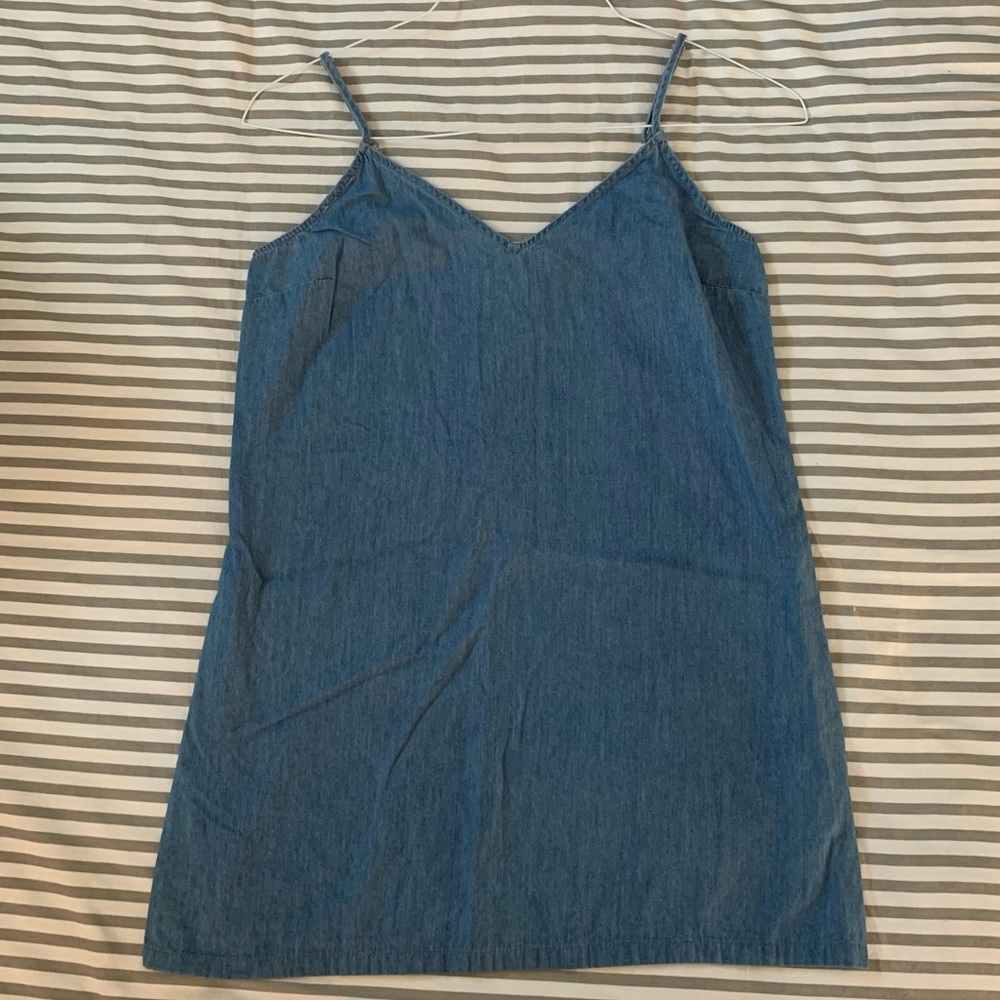Denim chambray dress